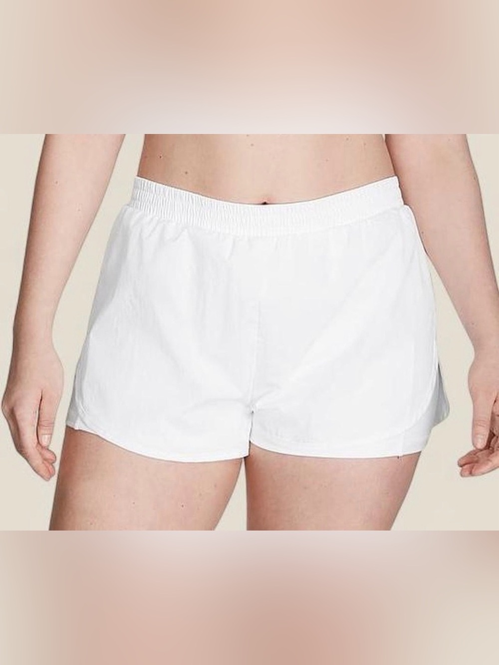 Victoria Secret Sport Shorts with Built in Biker Shorts ~ XL ~ White